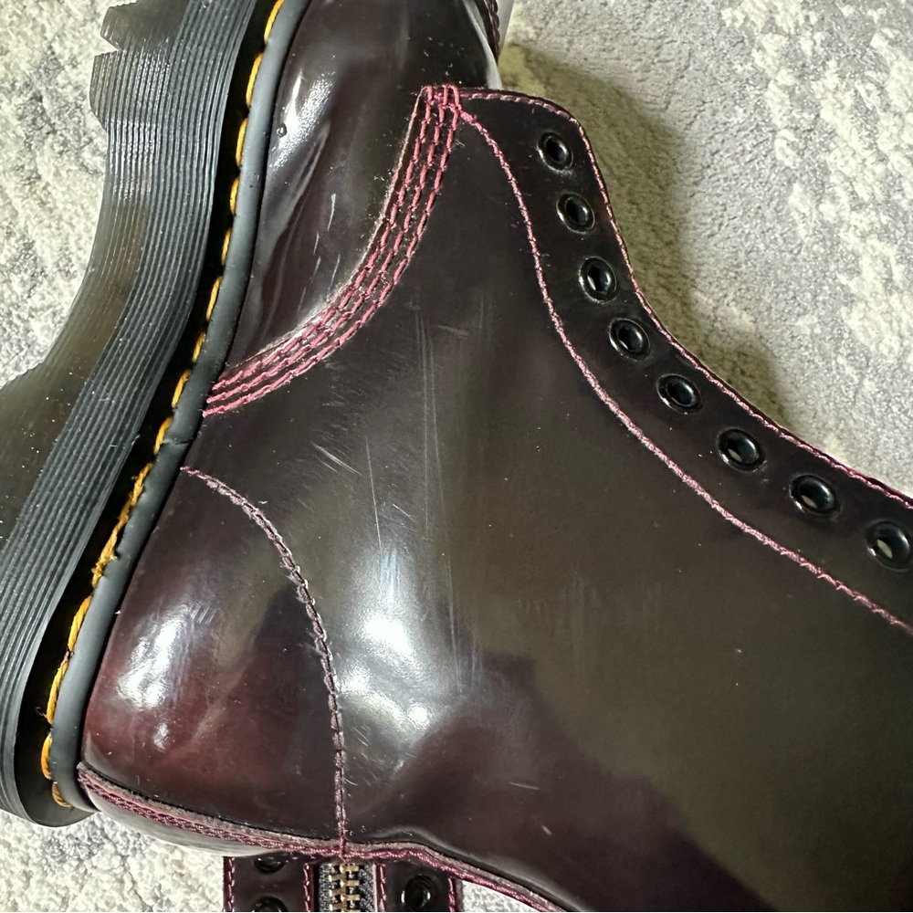 Dr. Martens Sinclair Arcadia Cherry Red boots - Picture 5 of 11